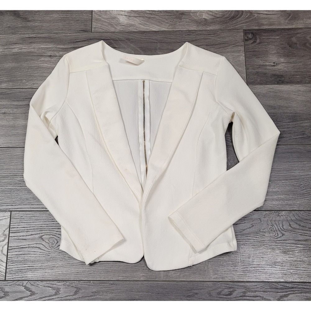 Point Women's Cropped Blazer White Size Small